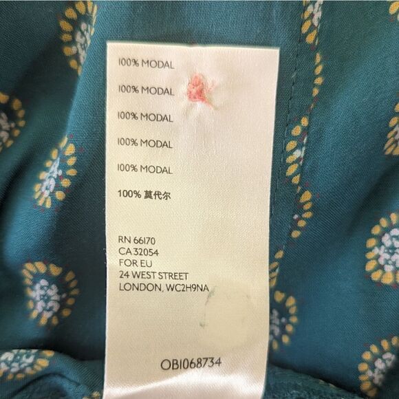 Maeve Buttondown Tunic Top XS Prairiecore Preppy Academia Lagenlook Boho Playful - Picture 13 of 15